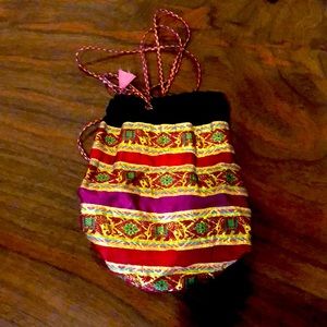 Indian drawstring purse